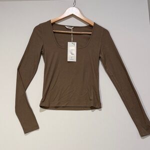 Thakoon Women's Brown Long Sleeve Top